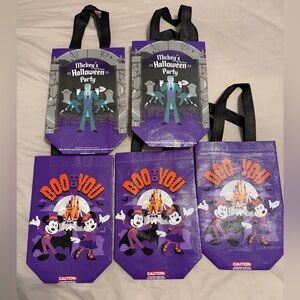 2025 Disney Mickey's Halloween Party Bags - Purple and Orange